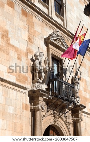 Flags in an official buiding