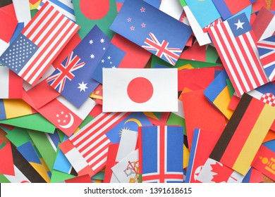 
Flags of the world.Background material.