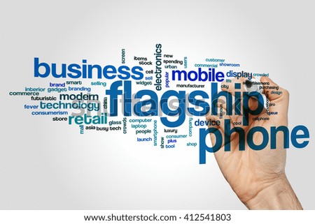 Flagship phone word cloud
