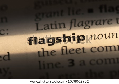 flagship word in a dictionary. flagship concept