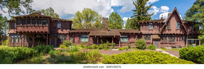 Flagstaff, Arizona - September 11, 2021: Riordan Mansion State Historic Park. The Mansion Was Designed By Architect Charles Whittlesey And Built In 1904