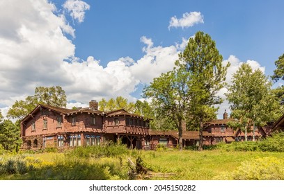 Flagstaff, Arizona - September 11, 2021: Riordan Mansion State Historic Park. The Mansion Was Designed By Architect Charles Whittlesey And Built In 1904