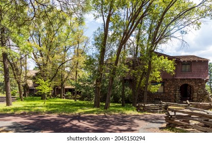 Flagstaff, Arizona - September 11, 2021: Riordan Mansion State Historic Park. The Mansion Was Designed By Architect Charles Whittlesey And Built In 1904