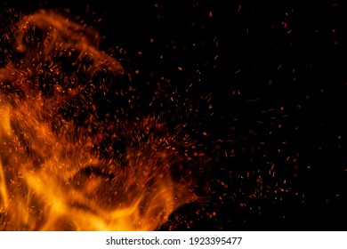 flame of fire with games on a black background - Shutterstock ID 1923395477