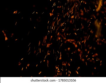 Burning Red Hot Sparks Fly Large Stock Illustration 1097817632 ...