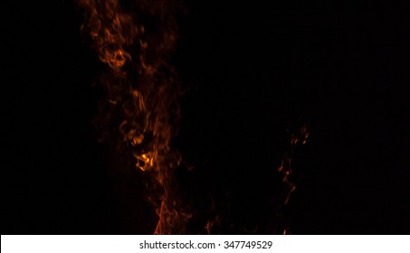 Flame Glow Isolated Black Background Stock Photo 347749529 | Shutterstock