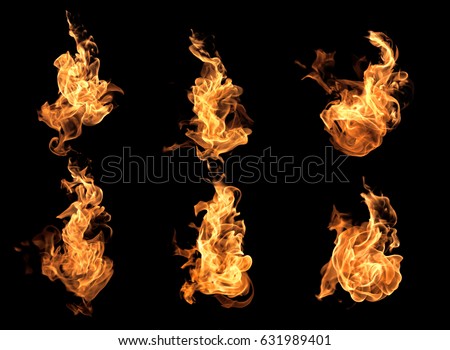 Flame heat fire abstract background black background Stok fotoğraf © 