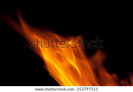 Flame isolated on black/Flame