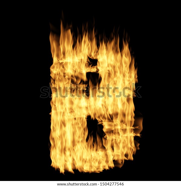 Flame Letter B Isolated On Black Stock Photo 1504277546 | Shutterstock