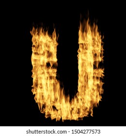 Fire Letter U Stock Photos Images Photography Shutterstock