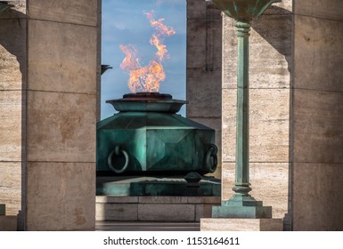 The Flame Of National Flag Memorial (Monumento Nacional A La Bandera) - Rosario, Santa Fe, Argentina