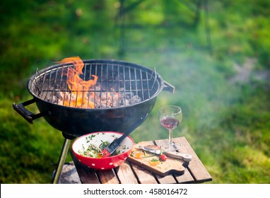 Flame On Charcoal Grill