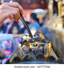 Flame in Wat Phra That Doi Suthep, Chiang Mai, Thailand