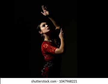 flamenco dancer dark background