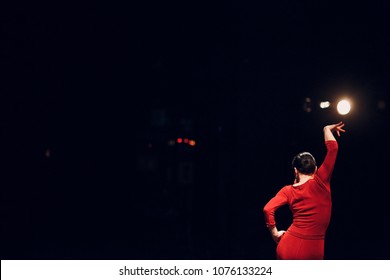 Flamenco. Performance On Stage.