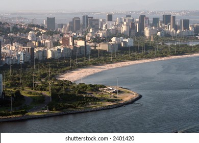 Flamengo Beach At Rio De Janeiro