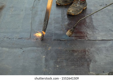 Flames Gas Propane Waterproof Concrete Surface Foundation.