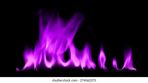 Fire Flames Purple On Black Background Stock Photo (Edit Now) 225193885