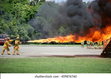 Flamethrower In Action.