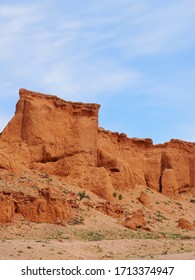 Flaming Cliffs, Mongolia. Flaming Cliffs is famous for the discovery of dinosaur eggs and dinosaur fossils.