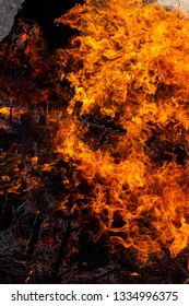 Flaming fire. Burning tree branches. Pagan rite dedicated to the arrival of spring. Big bonfire on Shrovetide. Auto-da-fe, ritual of public punishment, burning at the stake.