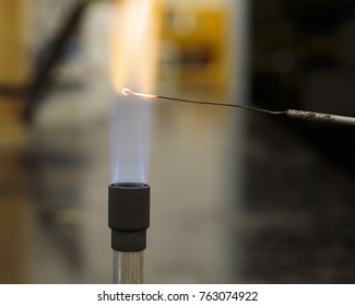 Flaming A Microbiology Wire Loop Using Aseptic Technique