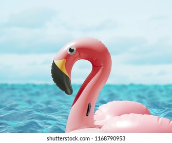 Flamingo background concept