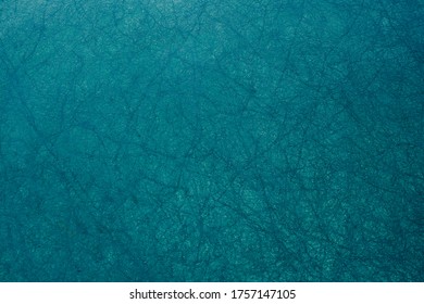 Flamingos Foot Prints On The Lake From Above