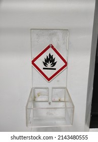 The Flammability Symbol Located On A Flammable Container Such As A Container Containing Alcohol