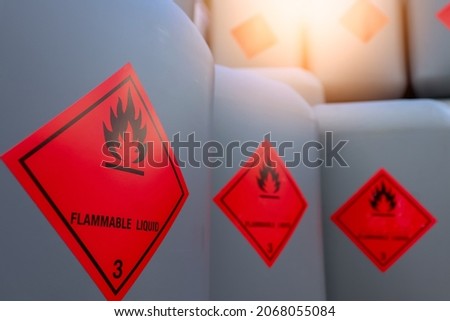 Flammable chemical tanks used in industry and laboratories