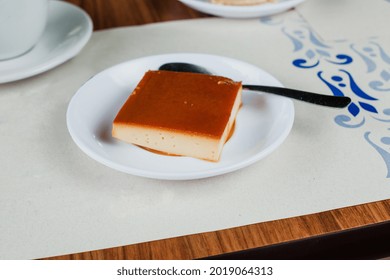 Flan Or Crème Caramel, Sweet Mexican Dessert In Mexico City