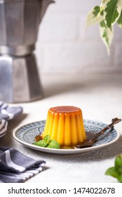 Flan Or Creme Caramel, Traditional Spanish Dessert