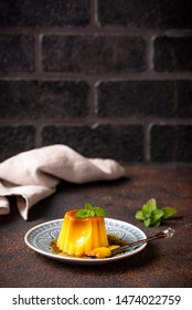 Flan Or Creme Caramel, Traditional Spanish Dessert