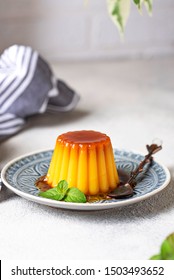 Flan Or Creme Caramel, Traditional Spanish Dessert