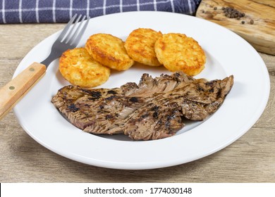 Flank Steak And Rösti In A Plate