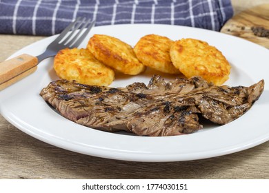 Flank Steak And Rösti In A Plate