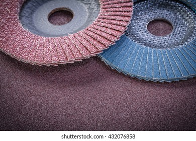 Flap Grinding Wheels On Sandpaper Sheet Abrasive Materials.