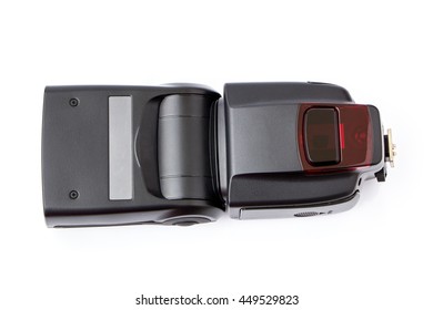 Flash camera head isolated on white background