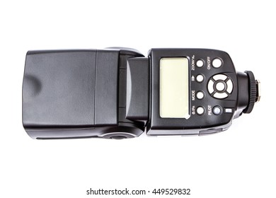 Flash camera head isolated on white background