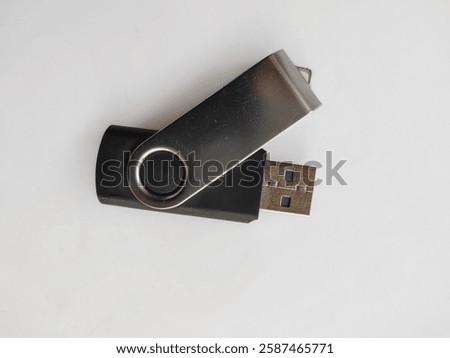 flash disk. usb storage on white background.