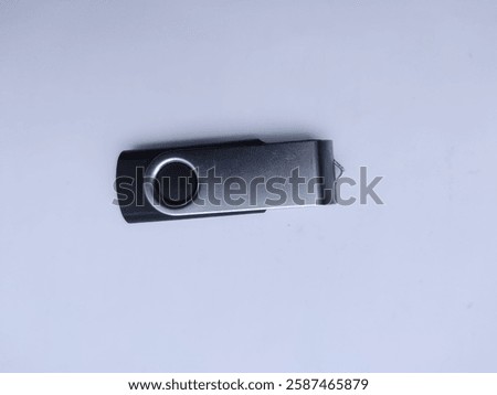 flash disk. usb storage on white background.