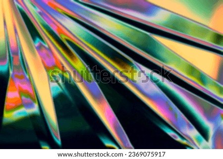 Flash edge image texture on black background with deep radial holographic neon metallic glow.