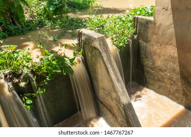 Flash Flood That Flows Out Of The Dam