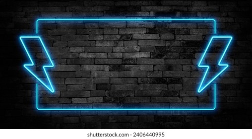 Flash sale glowing neon lamp sign. Realistic vector illustration. Purple, orange, yellow and blue brick wall, violet glow, metal holders. - Powered by Shutterstock