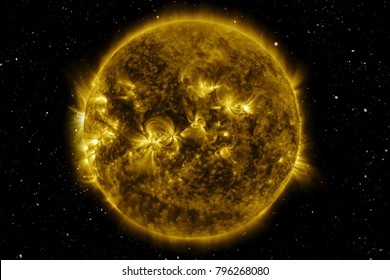 Flash in the sun. Elements of this image are furnished by NASA.