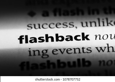 Flashback Word In A Dictionary. Flashback Concept