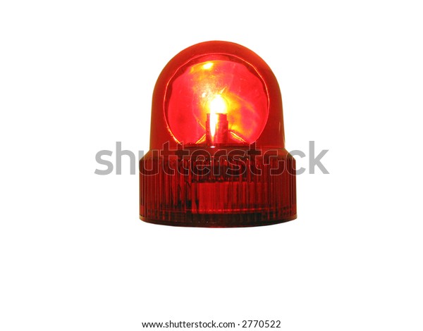 Flashing Red Emergency Light That Isolated Stock Photo Edit Now