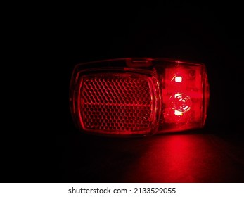 Flashing Red Strobe Light Signalling Alarm And Emergency