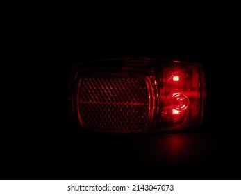 Flashing Red Strobe Light Signalling Alarm And Emergency