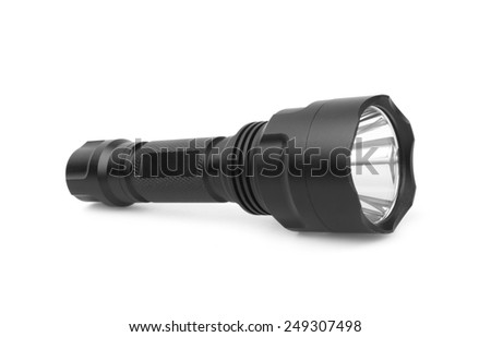 Flashlight, isolated on white background